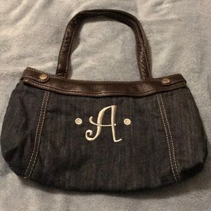 31 Jean purse with A monogram